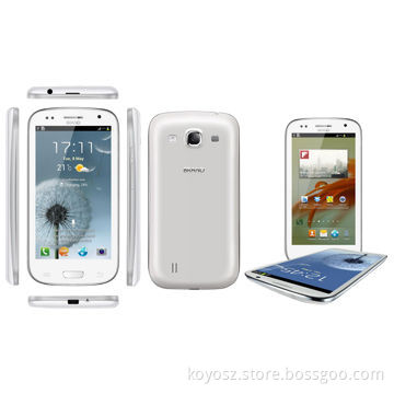 I9300 S3 Smartphones with 3G WCDMA/2G GSM Two-SIM Card Standby, Wi-Fi, Bluetooth, GPS